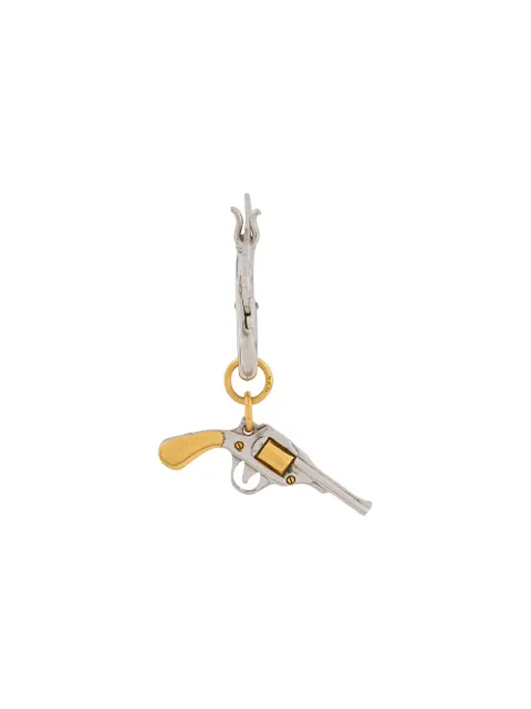 True Rocks pistol hoop earring Gold TWOTONEPISTOLHOOPSILVERGOLD