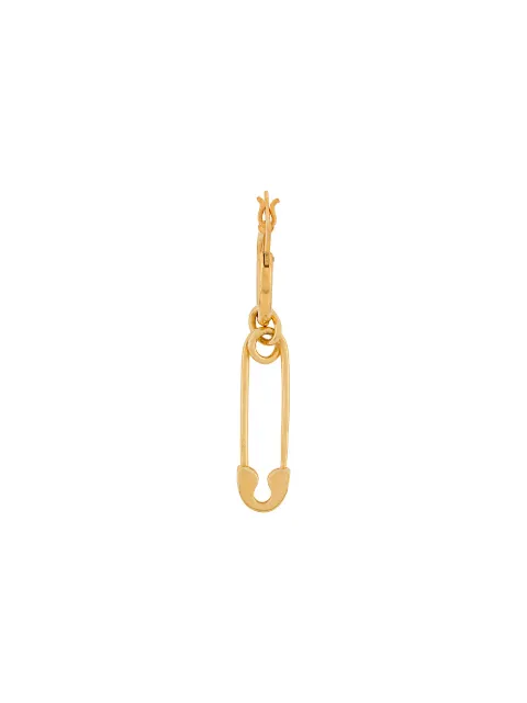 True Rocks safety hoop earrings Gold GOLDSAFETYPINHOOPEARRING