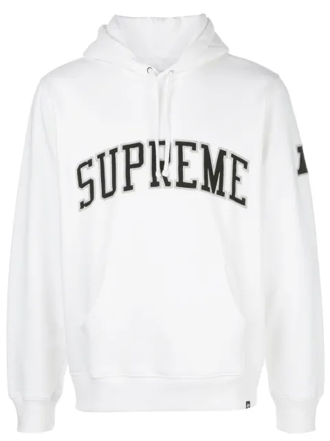 Supreme Raiders 47 logo-print hoodie White SU7229