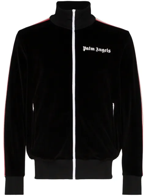 Palm Angels logo print track jacket Black PMBD001S204690231088