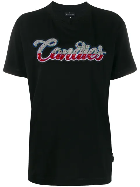 COUNTY OF MILAN CANDIES T-SHIRT BLACK MULTICOLOR Black CWAA036E19001115