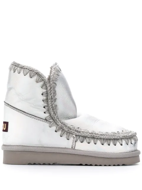 Mou Eskimo metallic ankle boots Silver FW101001C