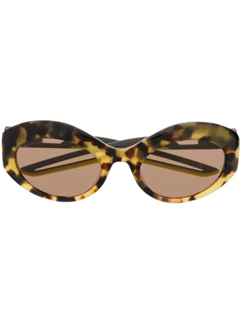 Balenciaga Eyewear Hybrid oval sunglasses Grey 584802T0023