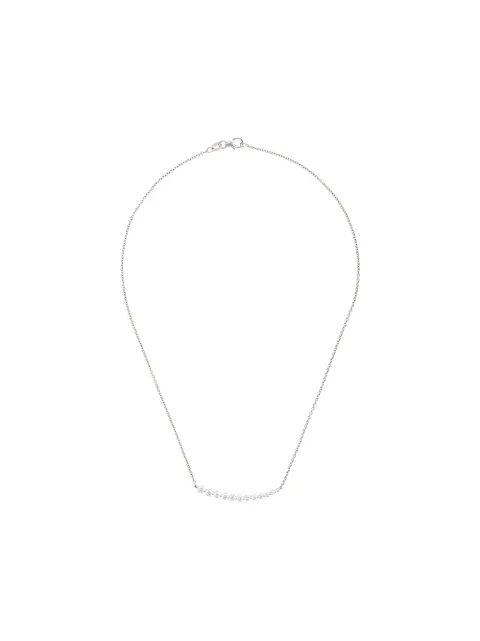 Anita Ko 18kt white gold graduated diamond necklace Silver AKFDN100