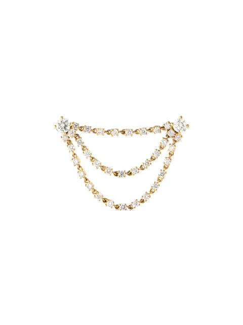 Anita Ko 18kt yellow gold Bianca diamond loop earrings Gold AKBIA3