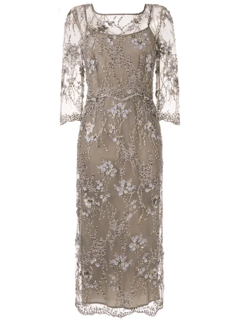 Antonio Marras embroidered cocktail dress Brown LB5035D28W0