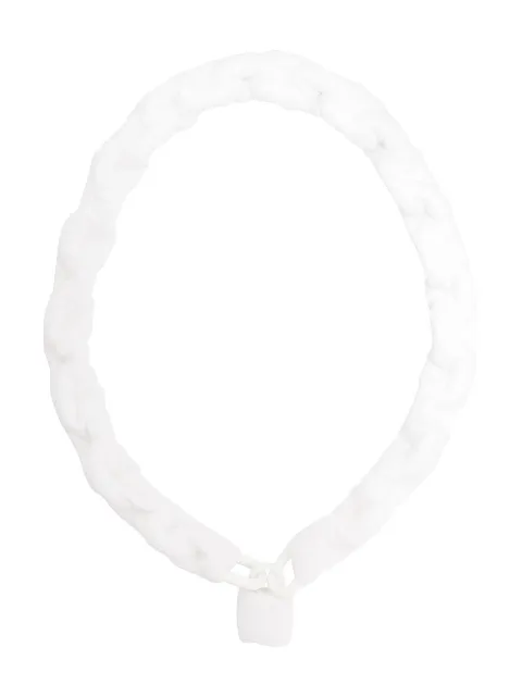 MM6 Maison Margiela padlock necklace White S62UU0011S11951