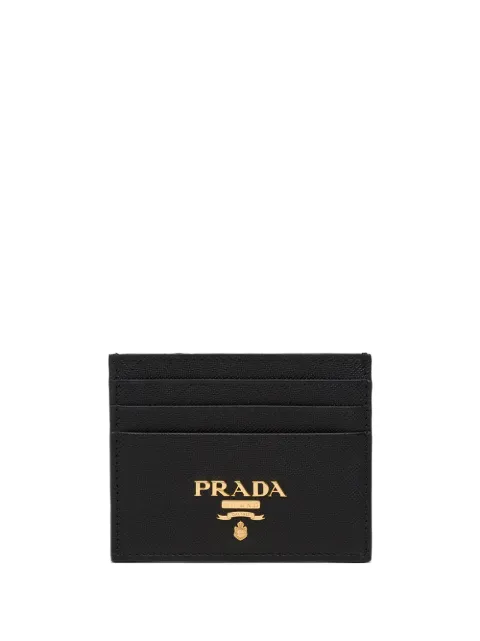 Prada Saffiano leather card holder Black 1MC025QWAF0002
