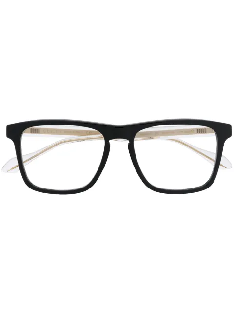 Gucci Eyewear Gucci Stripe glasses Black GG0561O