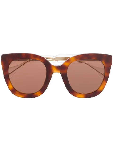 Gucci Eyewear oversized cat eye sunglasses Brown GG0564S