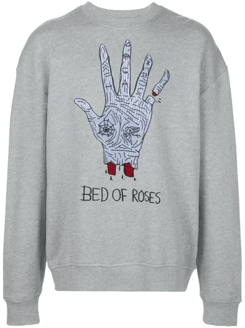 Haculla Bed Of Roses jersey sweatshirt Grey HA02BJK05