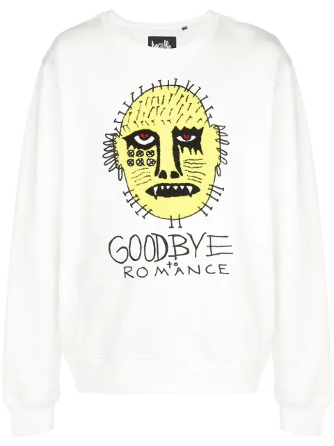 Haculla Goodbye Romance print sweatshirt White HA02BJK04