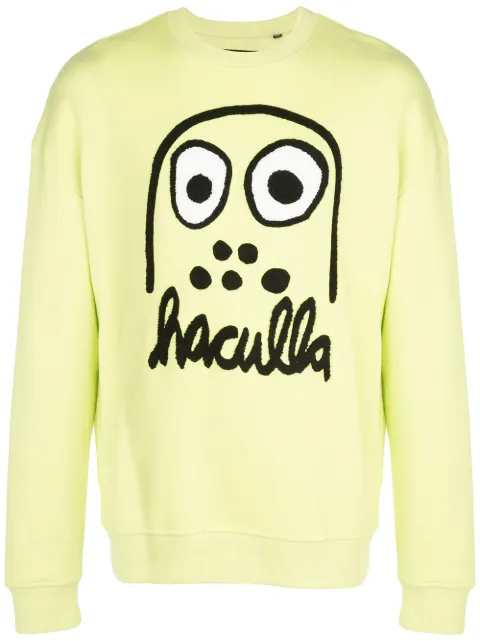 Haculla Monster drop shoulder sweatshirt Green HA02BJK03