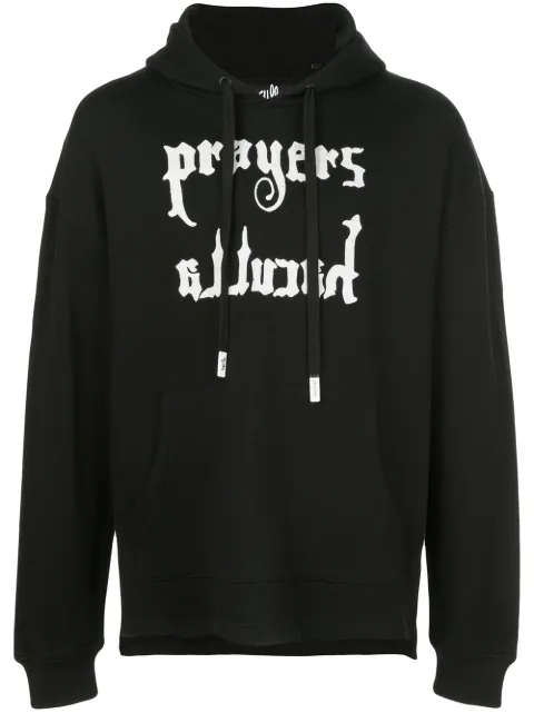 Haculla Mother drop-shoulder hoody Black HA02BJKH10