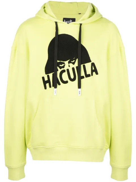 Haculla Gloss drop shoulder hoodie Green HA02BJKH05