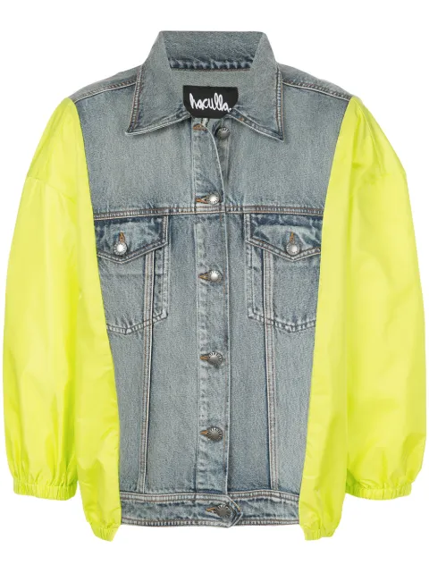 Haculla Hybrid denim contrast jacket Blue HA02BJX09