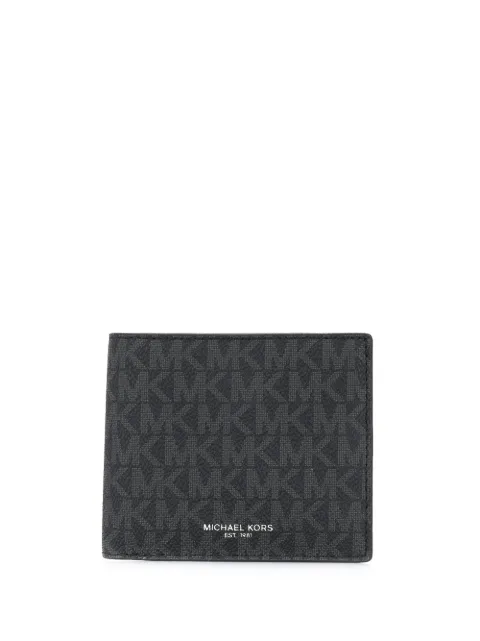 Michael Kors Greyson monogram-print wallet Black 39F9LGYF5P