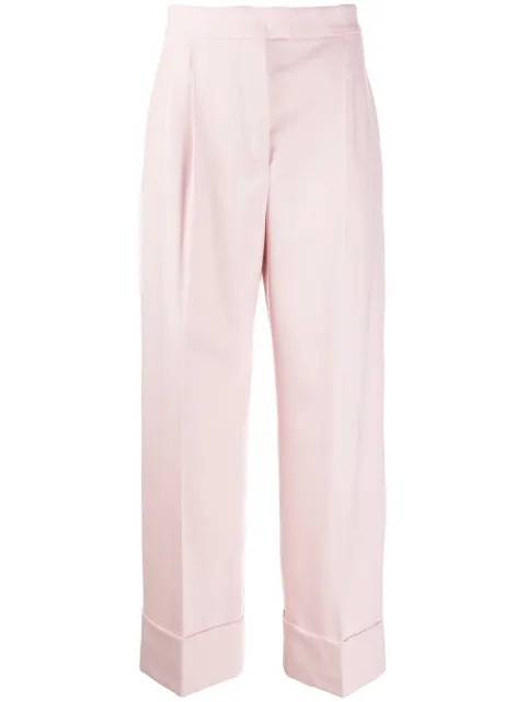 Alberta Ferretti high-waisted palazzo trousers Pink A03305123