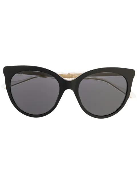 Gucci Eyewear logo-print cat-eye sunglasses Black GG0565S001