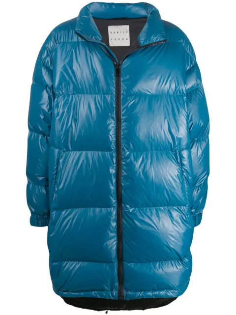 Paura oversized quilted coat Blue 02DP0014M06702