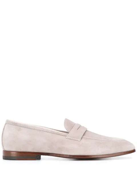 Scarosso Marzio almond toe loafers Grey MARZIOTAUPESCAMOSCIATO