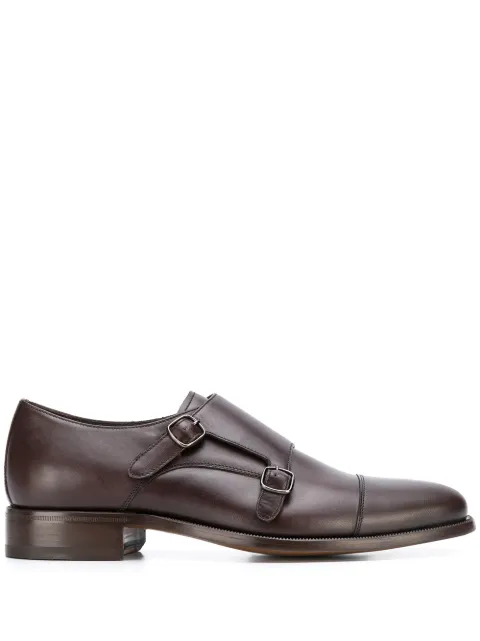 Scarosso classic monk shoes Brown GERVASIOMONKBROCALF