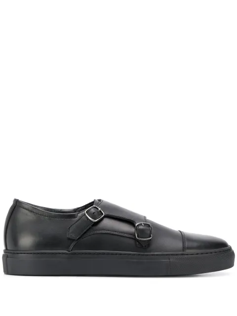 Scarosso monk strap sneakers Black FABIOSNEABLACALF