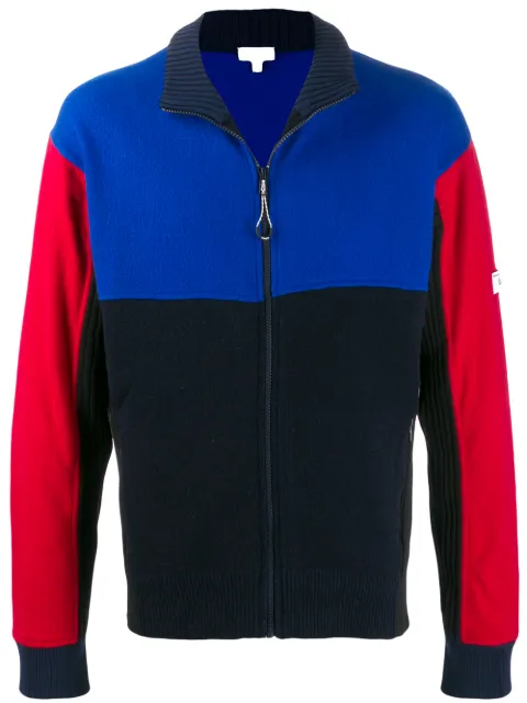 Kenzo colour block knit jacket Blue F965BL8013BC