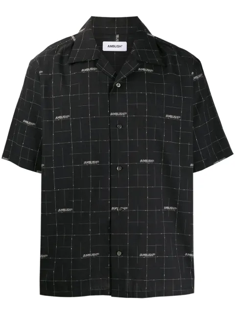AMBUSH short sleeved wool shirt Black 12111825