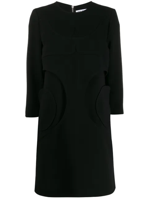 Courrèges shift mini dress Black 319R121024