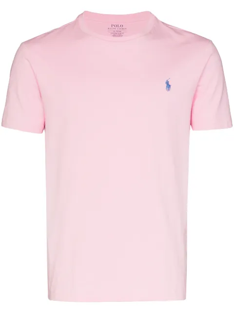 Polo Ralph Lauren logo embroidered T-shirt Pink 710671438