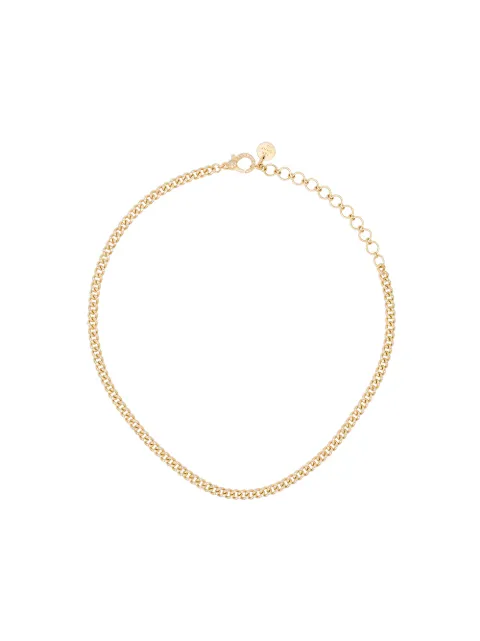 SHAY 18K yellow gold baby link pavé diamond choker Gold SN248YG18