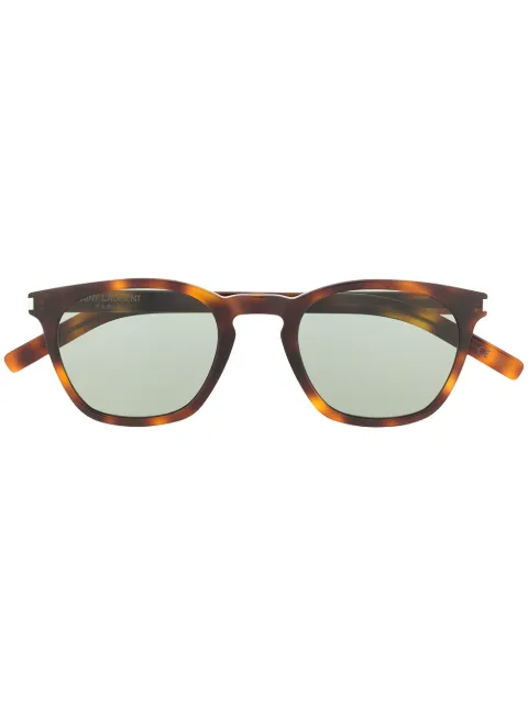 Saint Laurent Eyewear square frame sunglasses Brown SL28SLIM