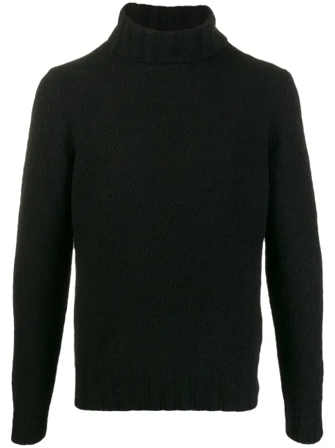 Dell'oglio roll neck knitted jumper Black Y28812