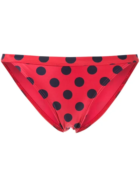 Duskii Cerise banded bikini bottoms Red DLP9007CI