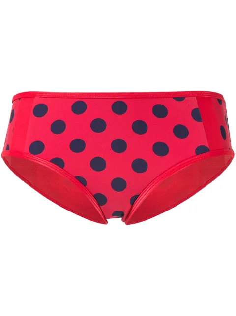 Duskii Cerise full brief bikini bottoms Red DLP9020CI