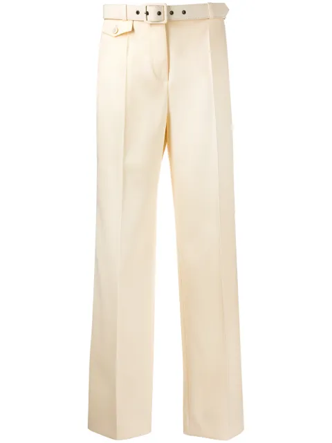 Givenchy belted straight trousers Neutrals BW50ET12DE