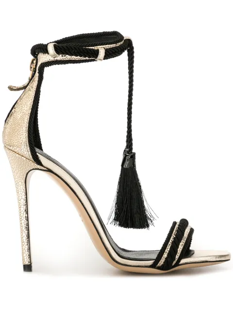 Aleksander Siradekian Lola tassel-detail sandals Gold LOLASANDAL