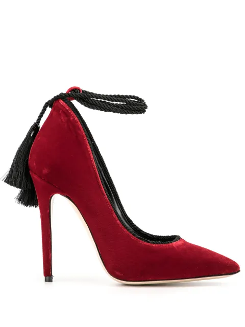 Aleksander Siradekian tassel-detail pumps Red GHERDABELL11