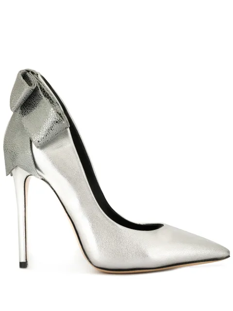 Aleksander Siradekian Gherda bow pumps Silver GHERDABOW11
