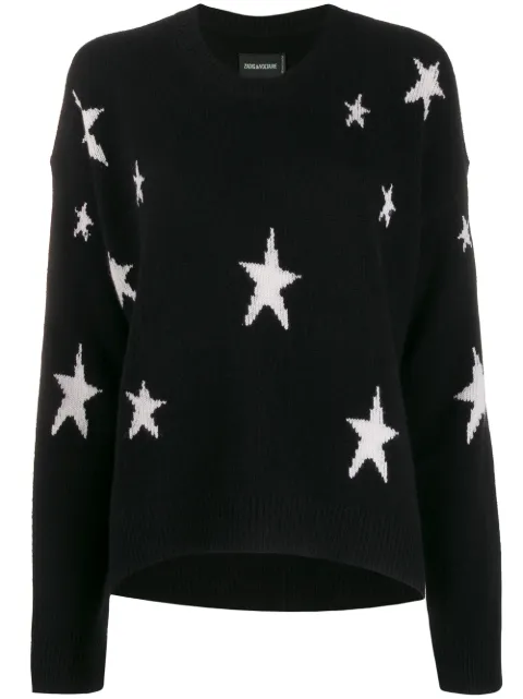 Zadig&Voltaire star print sweater Black PWHMF11010