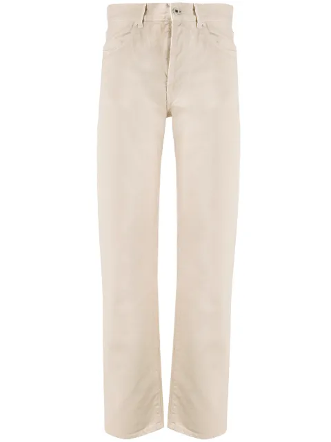 Off-White high waist straight-leg jeans Neutrals OWYA001E19D08088B1B1