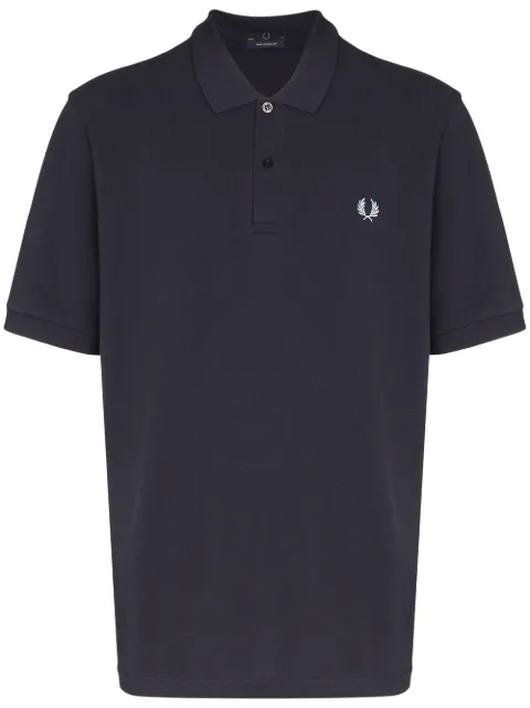 Fred Perry embroidered logo polo shirt Blue M3