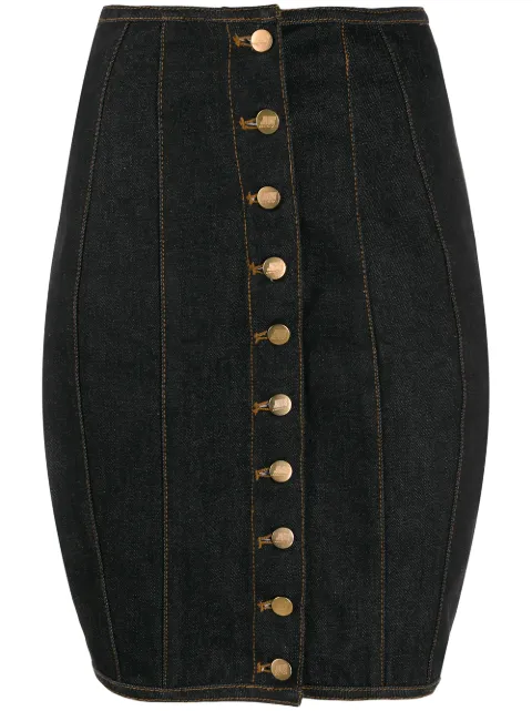 Jean Paul Gaultier Pre-Owned 1992 denim corset skirt Black JPG1141A