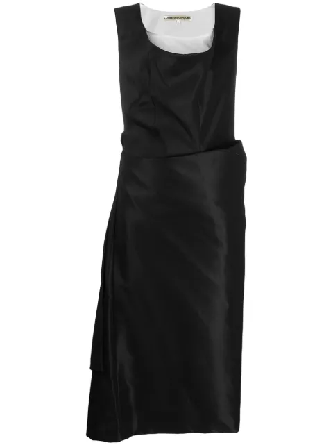 Comme Des Garçons Pre-Owned 1995 draped midi dress Black CDG1170