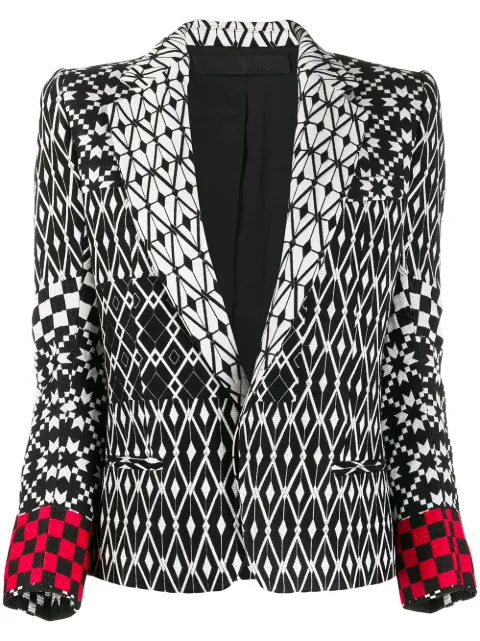 Haider Ackermann pattern mix blazer Black 1941000200