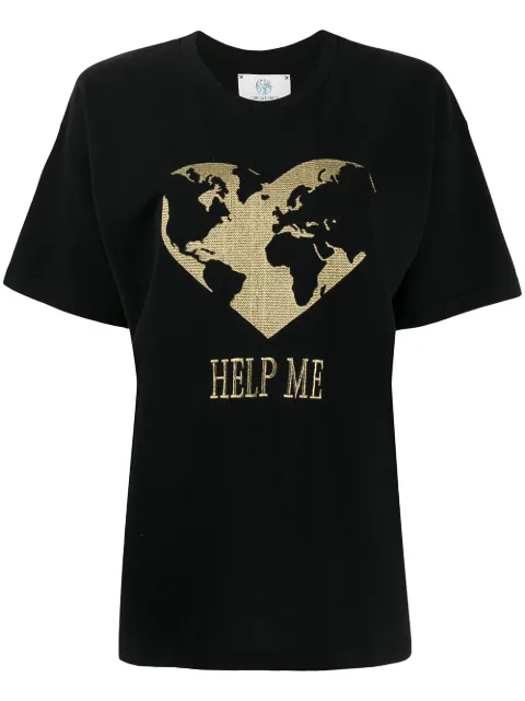 Alberta Ferretti Help Me T-shirt Black J07036661