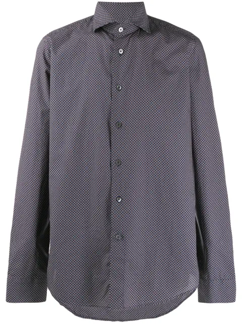 Dell'oglio graphic-print regular shirt Blue BAC46S7UCC0529HG1