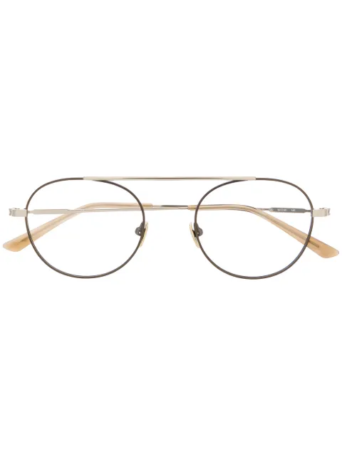 Calvin Klein pilot-frame glasses Metallic CK19151