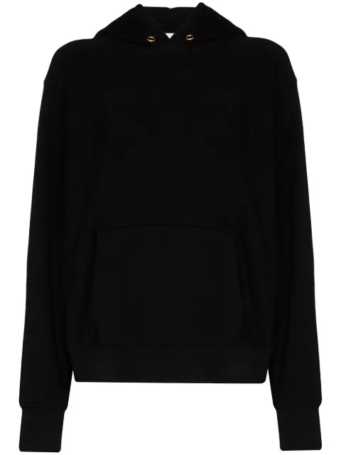 Les Tien cotton hoodie Black CF1001